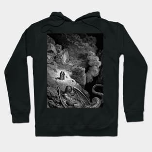 High Resolution Gustave Doré Illustration The Monster Geryon Hoodie